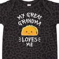 thumbnail image 4 of Inktastic My Great Grandma Loves Me with Taco Illustration Boys or Girls Baby Bodysuit, 4 of 5