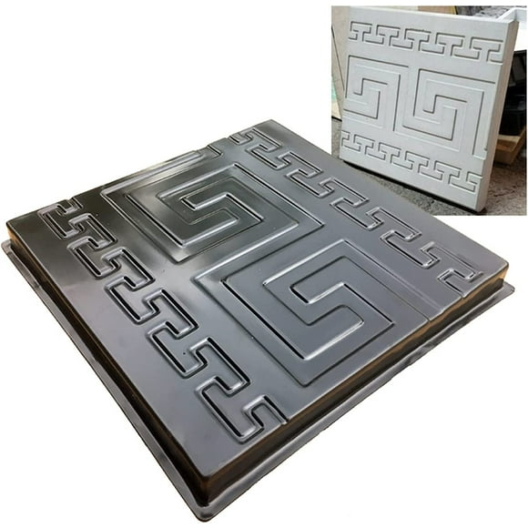 Paver Mold,Mould For Concrete Slabs Plastic Molds for Concrete Wall Art Plaster Panel Decor Paving Cobblestone Panels for Garden Decoration 32x32x2.5