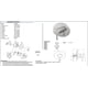 thumbnail image 4 of Llave Grifo Monomando Mezcladora Y Tina Negro 9037inox Urrea, 4 of 4