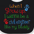 thumbnail image 4 of Inktastic Civil Engineer Like Daddy Boys or Girls Baby Bib, 4 of 4