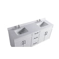 thumbnail image 4 of VSC 72in Double Sink Freestanding Bath Vanity in White with White Cultured Marble Top, 4 of 4