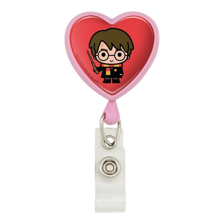 Harry Potter Cute Chibi Character Heart Lanyard Retractable Reel