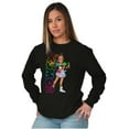 thumbnail image 3 of XOMG POP Neon Logo Bella Cartoon Women Plus Size Long Sleeve Graphic Tee Brisco Brands 2X, 3 of 5