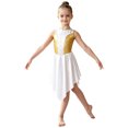 thumbnail image 3 of iiniim Big Girls Sleeveless Lyrical Praise Dance Dress White 14, 3 of 7