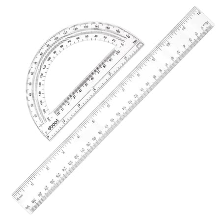 Math Set with Metal Compass Ruler & Triangle Squares Set Squares Alphabet Stencil Measuring Tools for Teacher Supplies Divider Set Squares Compasses