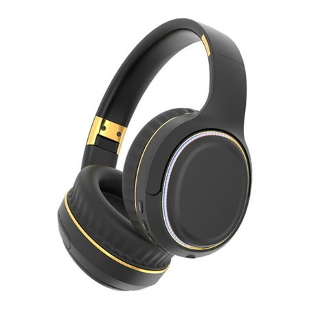 RBCKVXZ Over Ear Stereo Wireless Bluetooth Headphones HD Call Intelligent Noise Reduction HiFi Sound Quality Esports Games Music Bluetooth Headphones Long Battery Life Black