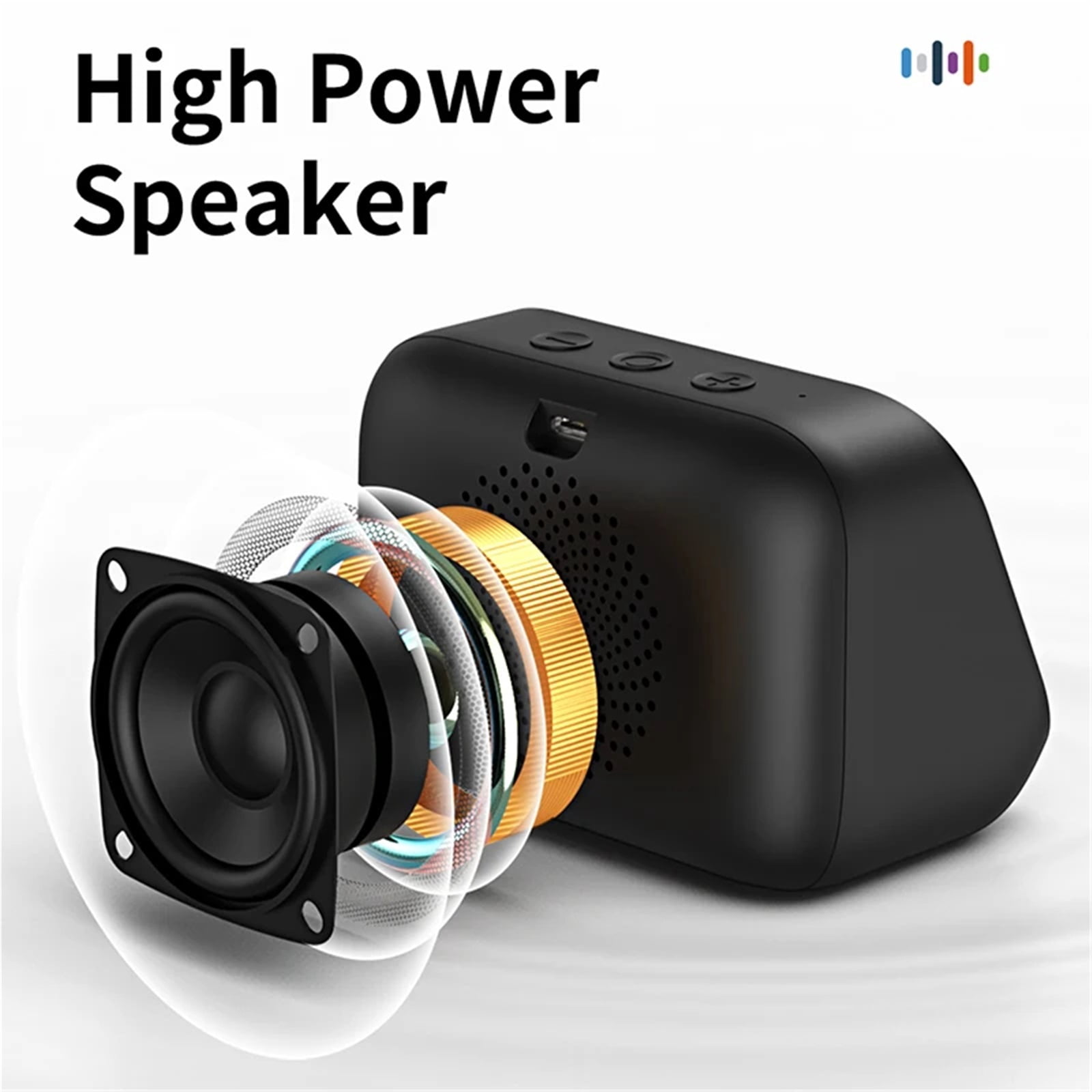 smart Alarm Clock With Bluetooth Speaker & Color Display - App Controlled Weather, Night Light, Photo Frame, Sleep Stories