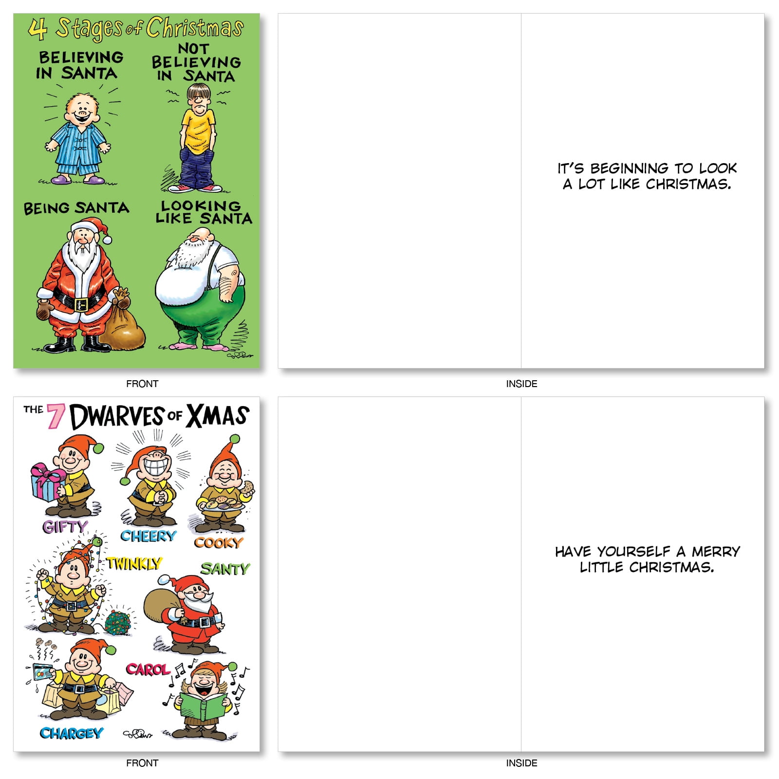NobleWorks - NobleWorks - Assortment of 20 Boxed Christmas Cards with Envelopes (10 Designs, 2 Each) (Greeting Card)
