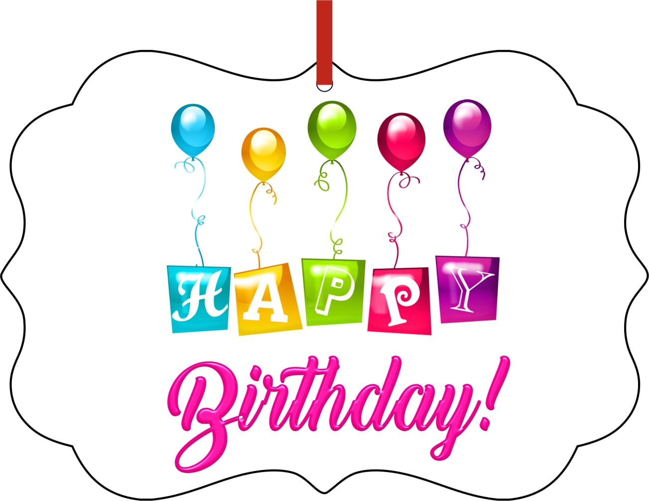Happy Birthday Ornaments for Tree - Birthday Christmas Ornaments