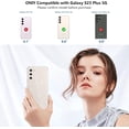 thumbnail image 2 of for Samsung Galaxy S23 Plus Case Glitter Clear with Screen Protector[2 Pack], [Military Protection] Bling Sparkly Cute Bumper Shockproof Slim Cover for Women Girls, 2 of 7