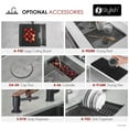 thumbnail image 4 of Stylish Undermount 22" Stainless Steel Single Bowl Workstation Kitchen Sink with 3 accs S-622WK, 4 of 12