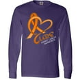 thumbnail image 3 of Inktastic Cure- Kidney Cancer Awareness Orange Ribbon Long Sleeve T-Shirt, 3 of 5