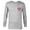 Athletic Heather, variant on Donald and Daisy Duck Valentine's Day Small Heart - Long Sleeve T-Shirt for Men - Customized-White