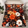 thumbnail image 2 of Homewish Boys Girls Chic Floral Flowers 4pcs Bed Sheets,Exotic Style King Sheets,Vintage Aesthetic Super Cozy Sheet Set,Super Cozy Room Decor, 2 of 7
