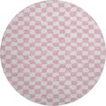 thumbnail image 2 of Addison Rugs Mayfield Premium Machine Washable Transitional Geometric Pink Round Rug, 8' x 8', 2 of 6