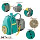 thumbnail image 2 of Mochila De Transporte De Mascotas Mochila para gatos Bolsa de transporte transpirable para gatos Cómoda para exteriores (expandible), 2 of 8