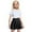 Black, variant on Girls Pleated Mini Skirt Pleated Pull-on Black Pleated Skirt Adjustable Waist Girls Tennis Skirt 9-10 Years