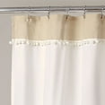thumbnail image 2 of Lush Decor Adelyn Pom Pom Shower Curtain, 72x72, Neutral, Single, 2 of 3