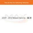 thumbnail image 2 of Max Advanced Brakes - Brake Kit for 2007 2008 2009 2010 2011 2012 Nissan Sentra SE-R Front Replacement Cross Drilled Disc Brake Rotors and Ceramic Brake Pads, 2 of 9
