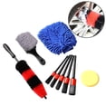 thumbnail image 3 of 9pcs For Wheel Rim Universal Practical Truck Tire Ergonomic Car Detail Brush Set, 3 of 9