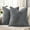 Dark Grey, variant on COOKCOK Chenille Throw Pillow Covers Set of 2, 18x18 Inch Thick Textured Farmhouse Couch Pillow Covers - Modern Neutral Decorative Pillow Cases for Sofa, Bed, Living Room, Teal