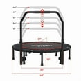 thumbnail image 6 of Relife Sports 48" Foldable Fitness Trampoline for Adults Kids Exercise Trampoline Mini Rebounder Indoor Cardio Workout, 6 of 10