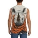 thumbnail image 4 of Balery Polka Dot Rhino Welcome Camisetas sin mangas para hombre, absorbe la humedad y protege contra el mal olor.-XX-Large, 4 of 7