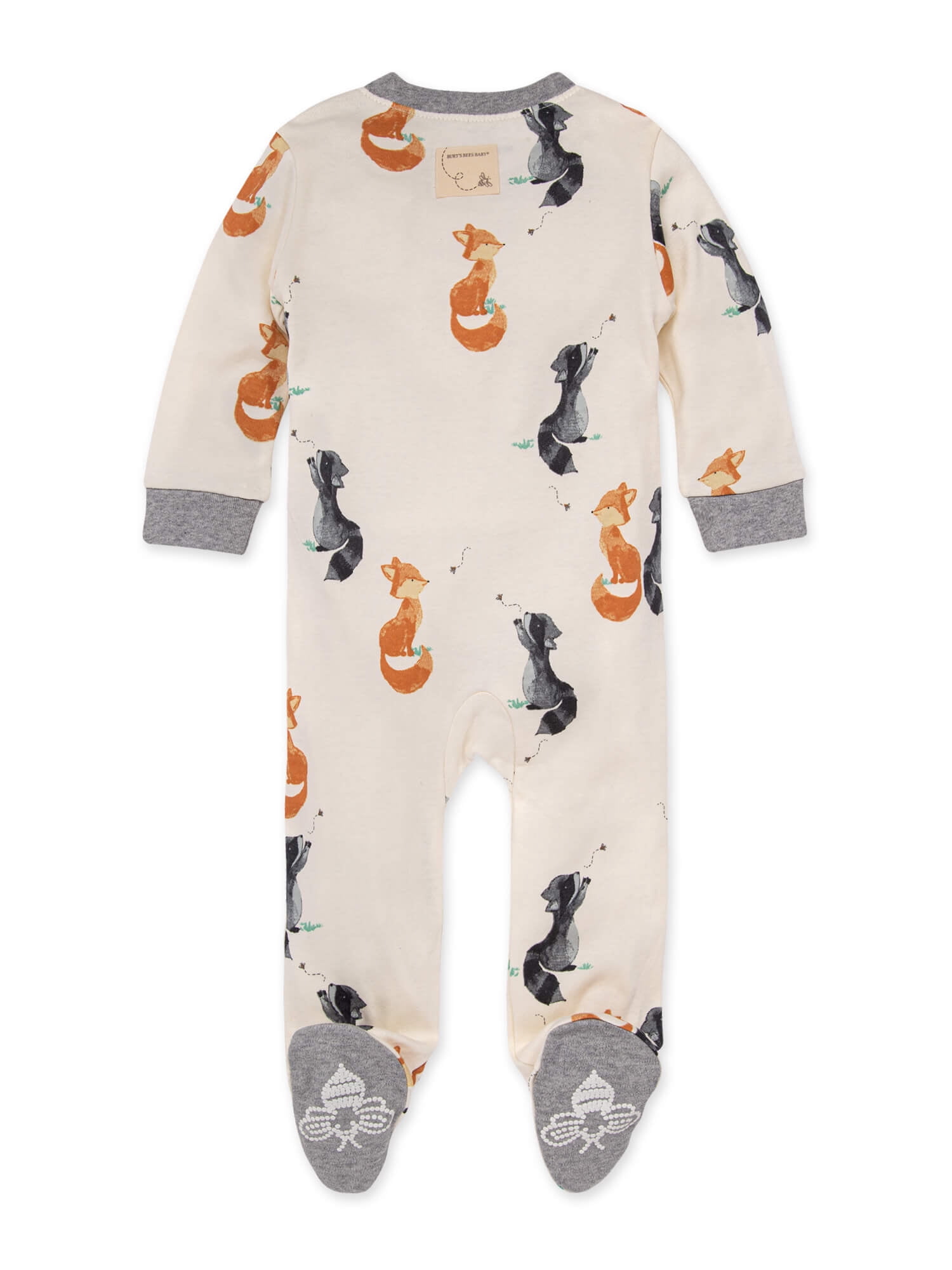 Burt's Bees Baby Baby Boy Sleep and Play PJs, 100% Organic Cotton One-Piece Romper Jumpsuit Zip Front Pajamas