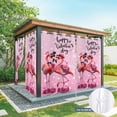 thumbnail image 6 of Outdoor Curtains for Patio Waterproof, Valentine's Day Outdoor Privacy Panels Grommet, Flamingos Roses Love Romance Ombre Pink Blackout Outside Curtains for Porch/Cabana 54"x95", 1 Panel, 6 of 8