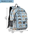 thumbnail image 2 of FORMRS Unisex School Backpack 17" Student Travel Bag with Laptop Compartment, Vibrant Cute Cat, 2 of 7