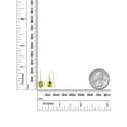 thumbnail image 2 of Gem Stone King 2.00 Ct Round Green Peridot 14K Gold Filled Earrings, 2 of 3