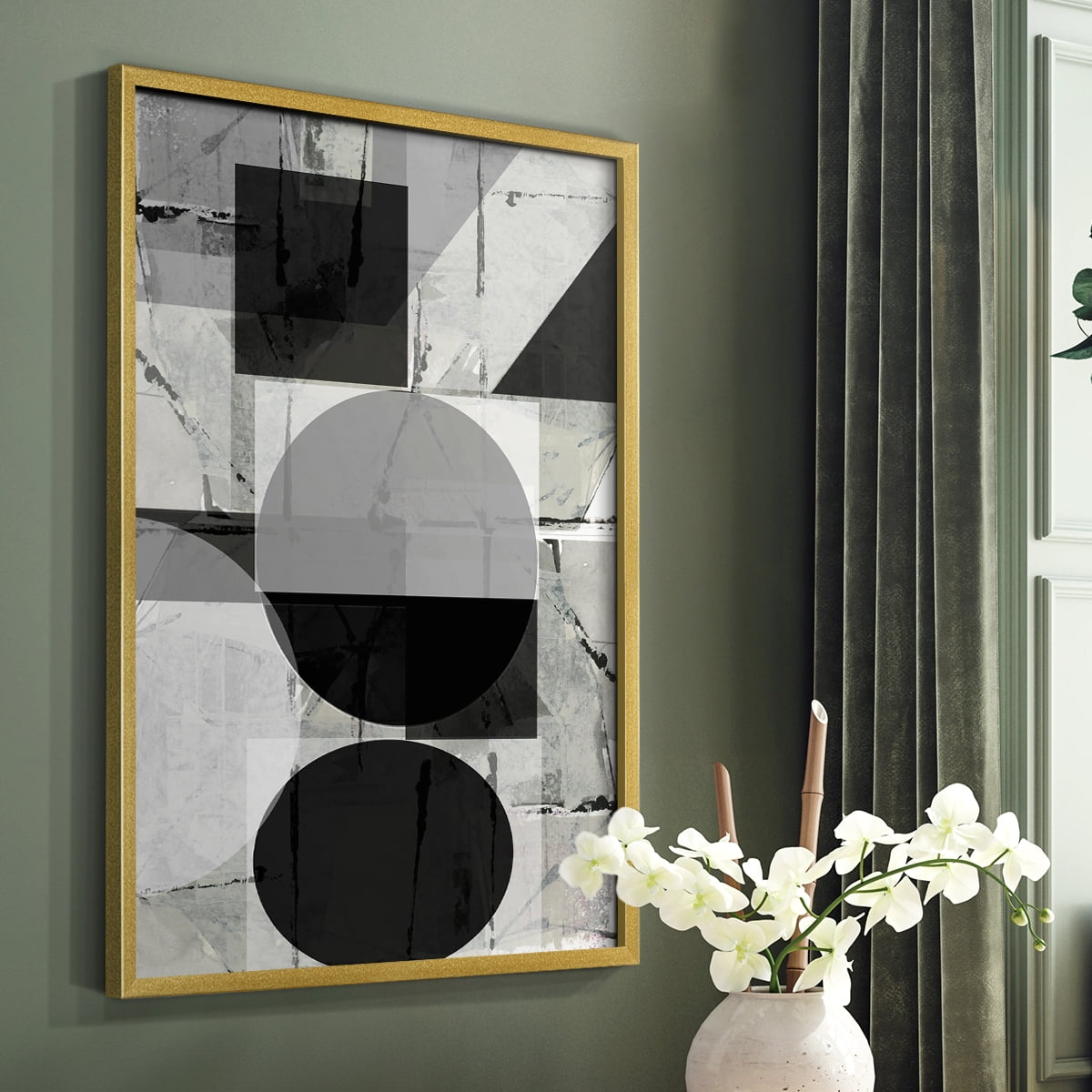 Abstract Neutrality II in Paper Solid Wood 8 x 10 Framed Print
