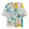 thumbnail image 6 of Virmaxy (5-15 Years) Boys Girls Fashion Casual Shirt Teenagers Solid Color Short Sleeve Round Neck Top Summer Loose Casual Trendy Pullover Shirt Multicolor-20 5 Years, 6 of 8