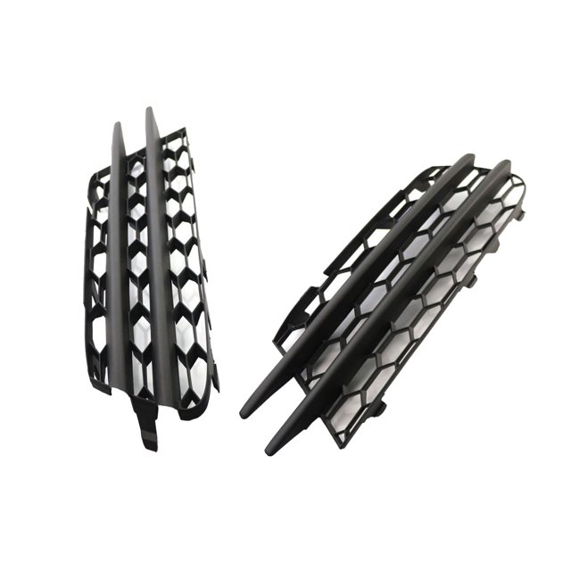 Trayknick 2Pcs Front Bumper Grille Driver Side Mesh Design ABS Fog Light Cover Lower Grill Modification 1K8853665B 1K8853666B for VW Scirocc