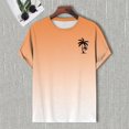 thumbnail image 4 of TSADFHJI T-Shirts Graphiques pour Hommes 2Xlt Automne T-Shirt Imprimé Numérique 3D Manches Courtes Col Rabattu L Jaune, 4 of 5