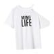 thumbnail image 5 of Camiseta para Mujer Verano Activewear Tops de Verano para Vacaciones Uso Diario Camping S, 5 of 7