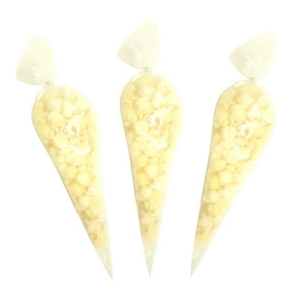 Wedding Favor Cones - Just Popped Gourmet White Popcorn Cone Bags Party Favor Wedding Favor Baby Shower Favor -2 cups each-24 Pack