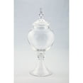 thumbnail image 2 of CC Home Furnishings Hand-Blown Glass Jar with Finial Lid - 16.5” - Clear, 2 of 2