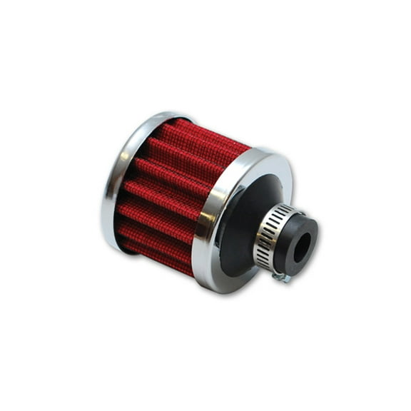 Vibrant Performance 2166 VIB2166 CRANKCASE BREATHER FILTER W/ CHROME CAP - 5/8IN (15MM) INLET I.D.
