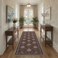 thumbnail image 5 of DEORAB 5x7 Area Rugs Vintage Floral Dusty Mocha Low Pile Lightweight Machine Washable Non Slip Rug for Living Room, Bedroom, Dining Room, Home Office, 5 of 5