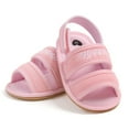 thumbnail image 2 of Penkiiy Baby Girls Boys Sandals Premium Breathable Anti-Slip Rubber Sole Infant Summer Outdoor Shoes Toddler First Walkers Pink for 9-12 Months, 2 of 5