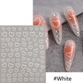 thumbnail image 1 of Pegatinas de uñas de estrellas plateadas 3D, láser bronceador, cruz blanca, estrellas de estrellas, Y2k, adhesivo elegante, decoraciones de manicura SO-167, 1 of 4