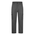 thumbnail image 3 of Dovford Men's Casual Cargo Pants Relaxed Elastic Waist Work Pant Athletic Jogger Sweatpants with Multi Pockets, 3 of 5