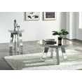 thumbnail image 3 of ACME Lotus End Table, Mirrored, Faux Ice Cube Crystals, 3 of 5