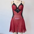 thumbnail image 4 of Warop Women's Nightgown, V-Neck with Polka Dots and Bow Decor, Sheer Chemise for Bedroom and Special Setting, 4 of 9