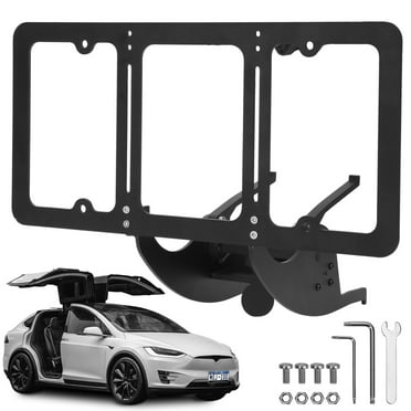 No Drill Front License Plate Holder Fit for 2022-2024 Model X No Adhesives License Frame