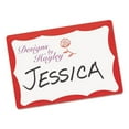 thumbnail image 2 of 2Pc Avery Avery Printable Adhesive Name Badges, 3.38 X 2.33, Red Border, 100-Pack, 2 of 5