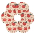 thumbnail image 2 of 6 coil coasters 3.94x3.94x0.24 inch water coasters Drink coasters with cup holders Absorbent coasters Heat resistant for bar protection Apple, 2 of 7