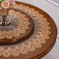 thumbnail image 2 of Macrame Round Tablecloth for Party,  Lace Floral Embroidered Table Cloth Dresser Scarf Wedding Tabletop Table Decorations for Home and Dining Room, 2 of 2