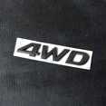 thumbnail image 1 of 1x Black Matte 4WD Metal Badge Emblem Decal Sticker Motors Bumper SUV Fender Sep, 1 of 4